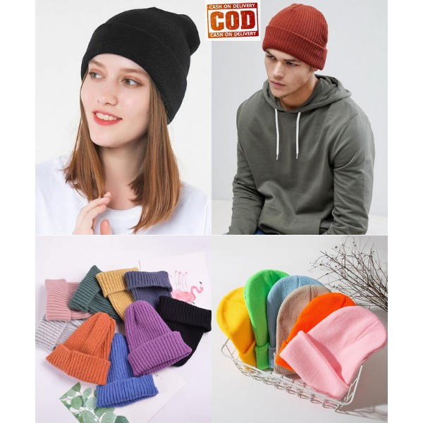 TOPI KUPLUK / BEANIE HAT SHORT REMAJA DEWASA LAKI PEREMPUAN RAJUT KOREAN LOOK / AMERICAN LOOK KUALITAS PREMIUM