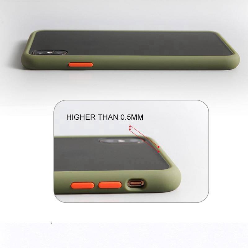 Hard Case Bumper Silikon Matte Transparan Shockproof Cover apple iPhone X Xs MAX XR 6 6s 7 8 Plus 11 PRO MAX