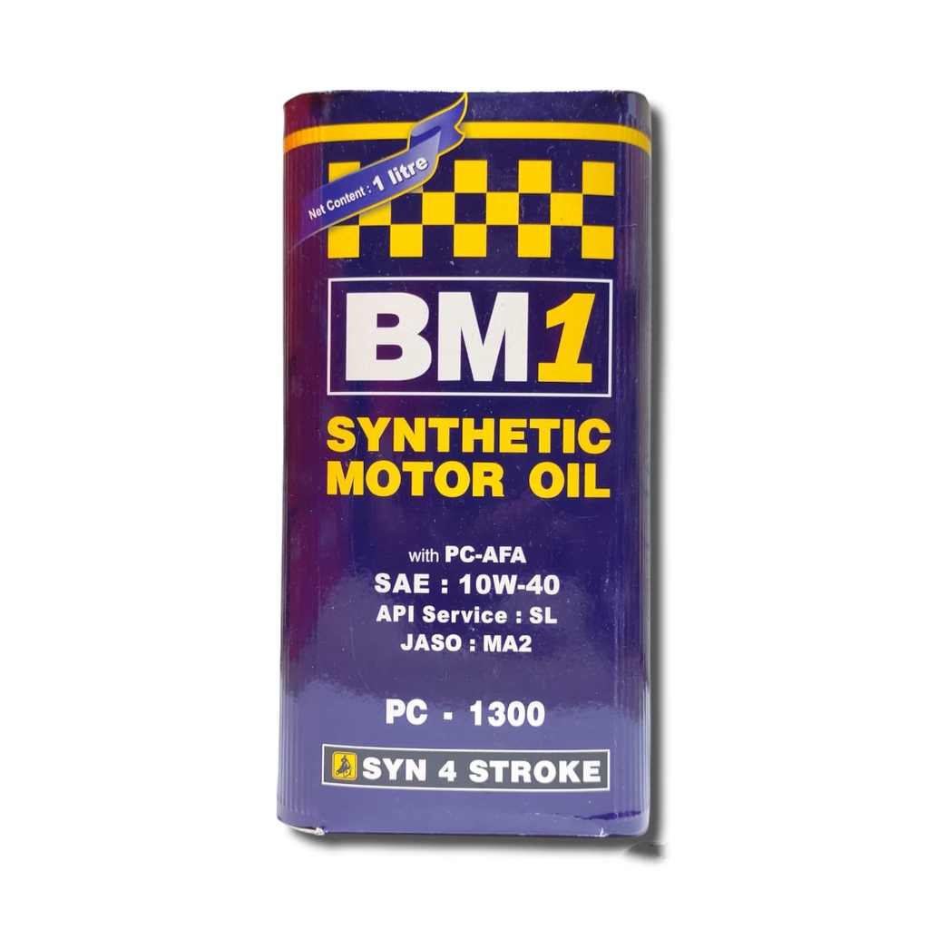 OLI MOTOR BM1 SYNTHETIC 4T PC-1300 1000ML 10W-40 SL ASLI BEBEK SPORT