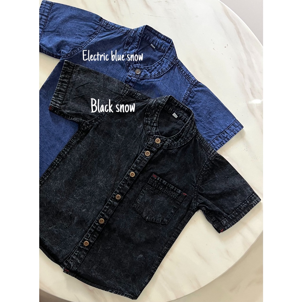 FANO DENIM KEMKO/ kemeja jeans anak laki-laki usia 2-8 tahun