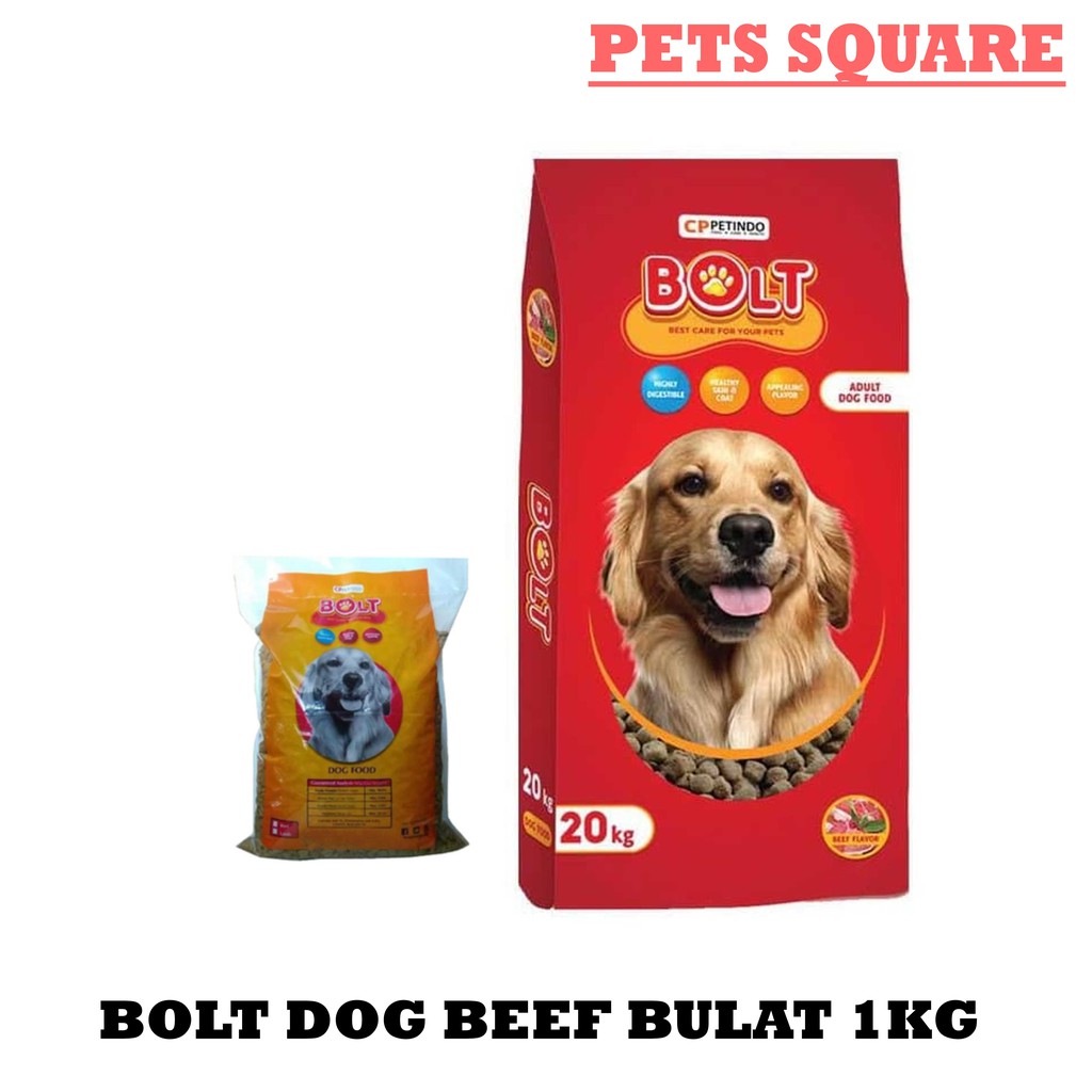 BOLT DOG BEEF KIBBLE BULAT 1KG