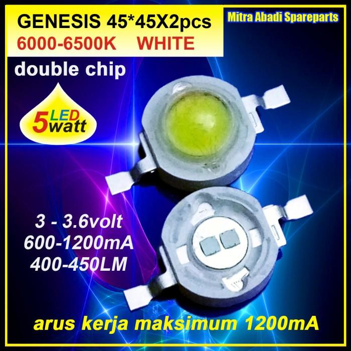 HPL 5W/High Power LED 5 Watt 2/Double Chip Genesis White