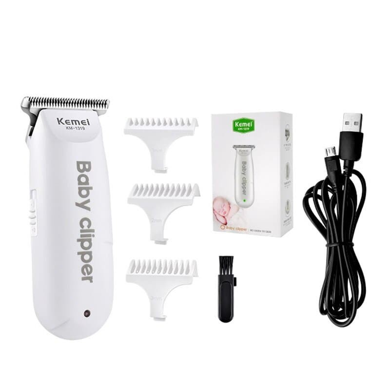 Hair Clipper Kemei KM-1319 Baby Clipper Alat Cukur Rambut Bayi Cukuran Kumis Jenggot Cas