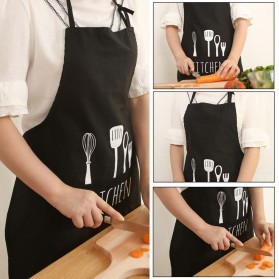 Apron Celemek dapur chef apron masak pelindung baju anti Basah kotor clemek koki bahan Plastik Perlak dan Kain motif kitchen black Pink Blue Motif Kelinci Bunga Putih Hitam Cuci Piring anti air noda lucu wanita cewek masak orange bear