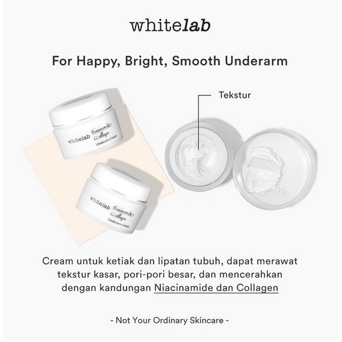 WHITELAB brightening toner essence serum acne bright night cream day underarm ketiak ketek body lotion tubuh badan mencerahkan masker mugwort acne prone anti aging garis halus kerut kerutan jerawat bruntusan pori pori komedo dry oily skin kering berminyak