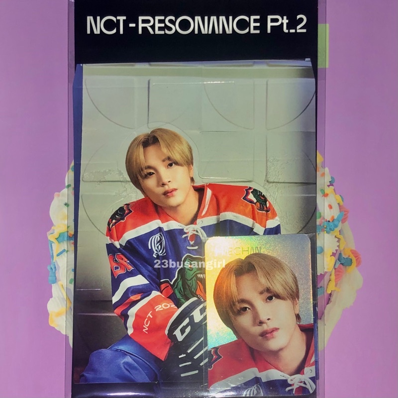 Photocard Haechan Standee Holo 90's Love Cafe Circle Card T Ver wtmp Lenticular Fanmadee