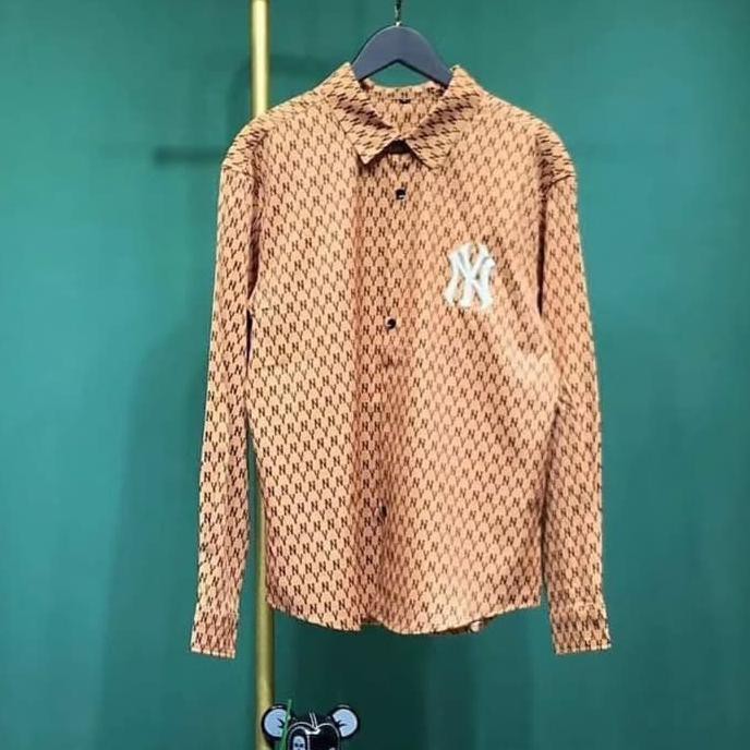 PROMO TERBATAS KEMEJA COWOK KOREA- KEMEJA PANJANG NY GUCCI PRIA MIRROR QUALITY / SLIMFIT GU1 KORTING