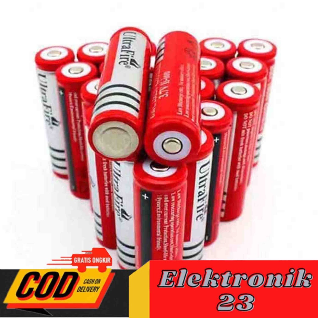 Baterai Batre 18650 Rechargeable Ultrafire Premium