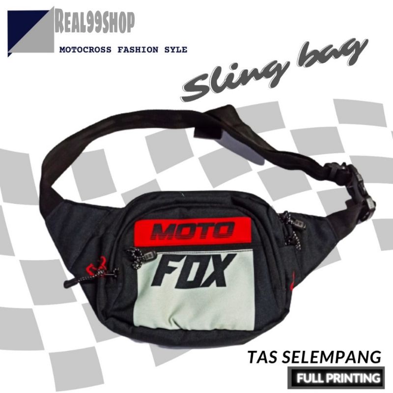 Tas Selempang motif Motocross Sling bag cross trail Wiastbag sepeda MTB