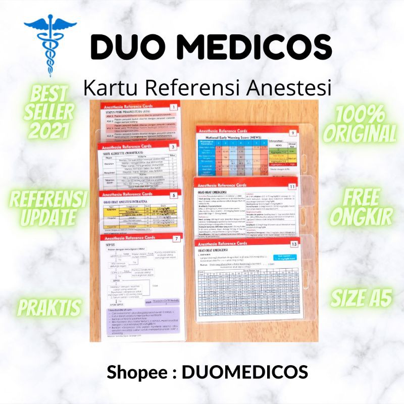 Anestesi and Emergency Card / Kartu MMN Anestesi / Nametag Anestesi