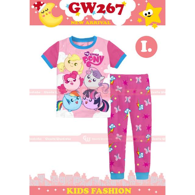 [READY GW 267] Gleoite Wardrobe 267-I Piyama Anak Little Pony