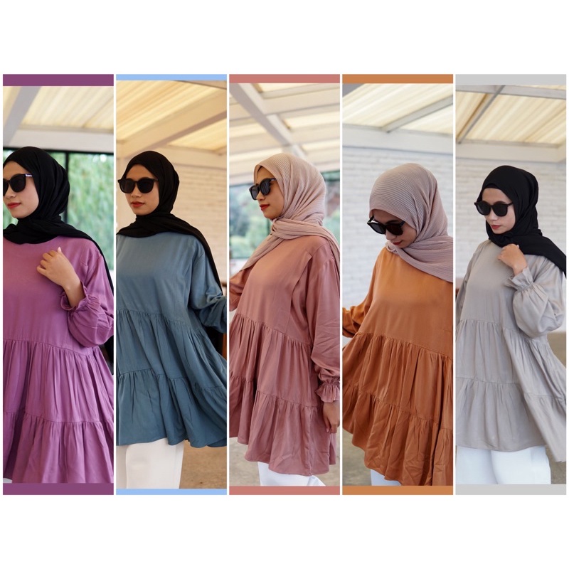 TUNIK WANITA / BAJU HAMIL DAN MENYUSUI / TUNIK LEBARAN / TUNIK BUSUI FRIENDLY / NURSING WEAR / TUNIK