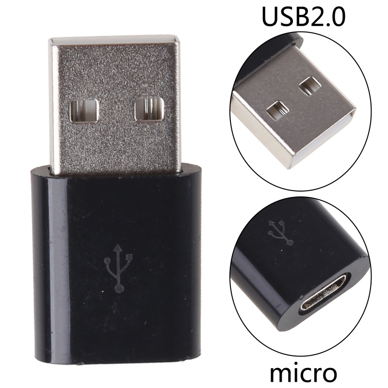 Btsg Cocok Micro USB Fan Card Reader USB 2.0 Male to Micro USB Female Data Converter