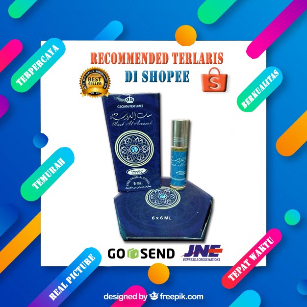 DOBHA - MINYAK WANGI - PARFUM DOBHA MUSK AL AROOSAH 6ML GROSIR