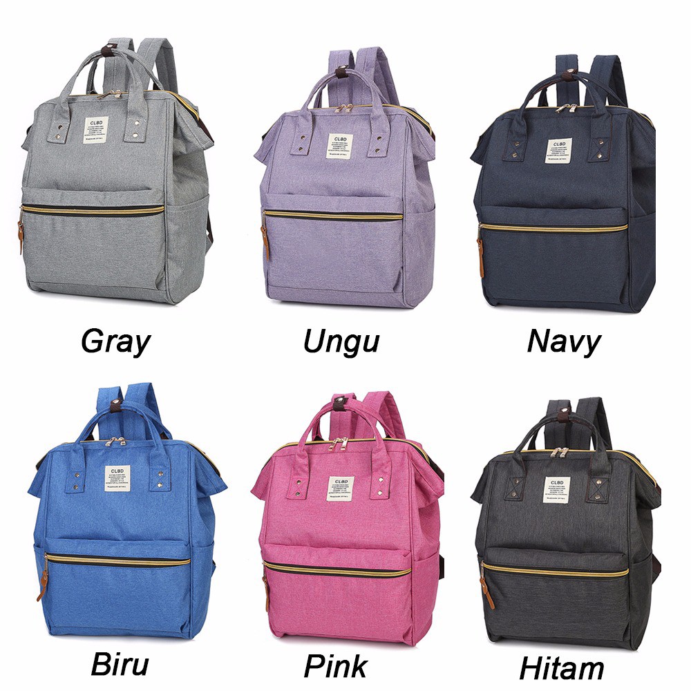 TERBATAS Backpack Tas Ransel Wanita Kanvas Import Fashion Harajuku Style