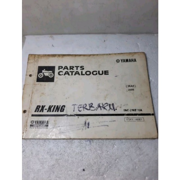 Part catalog part katalog buku katalog buku catalog buku paduan Rxking Rx king 2006 original baru
