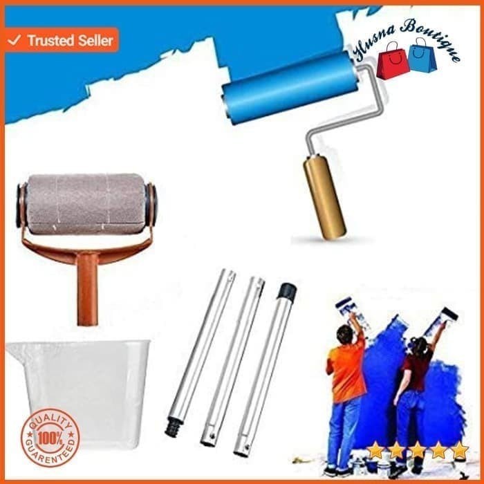 QUALITY smart painting house tongkat kuas cat tembok wallpaper auto refill