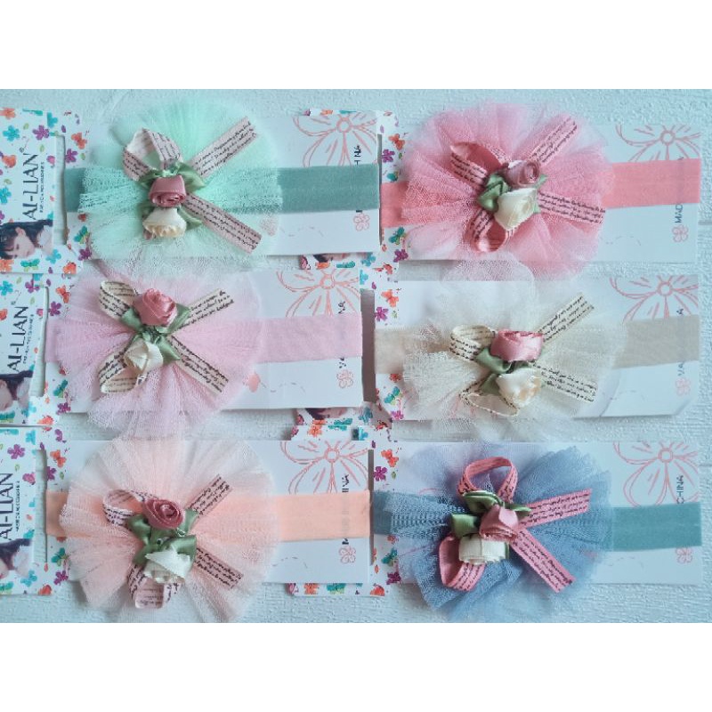 bandana bayi pita kupu/headban/bando/bandana bayi elastis