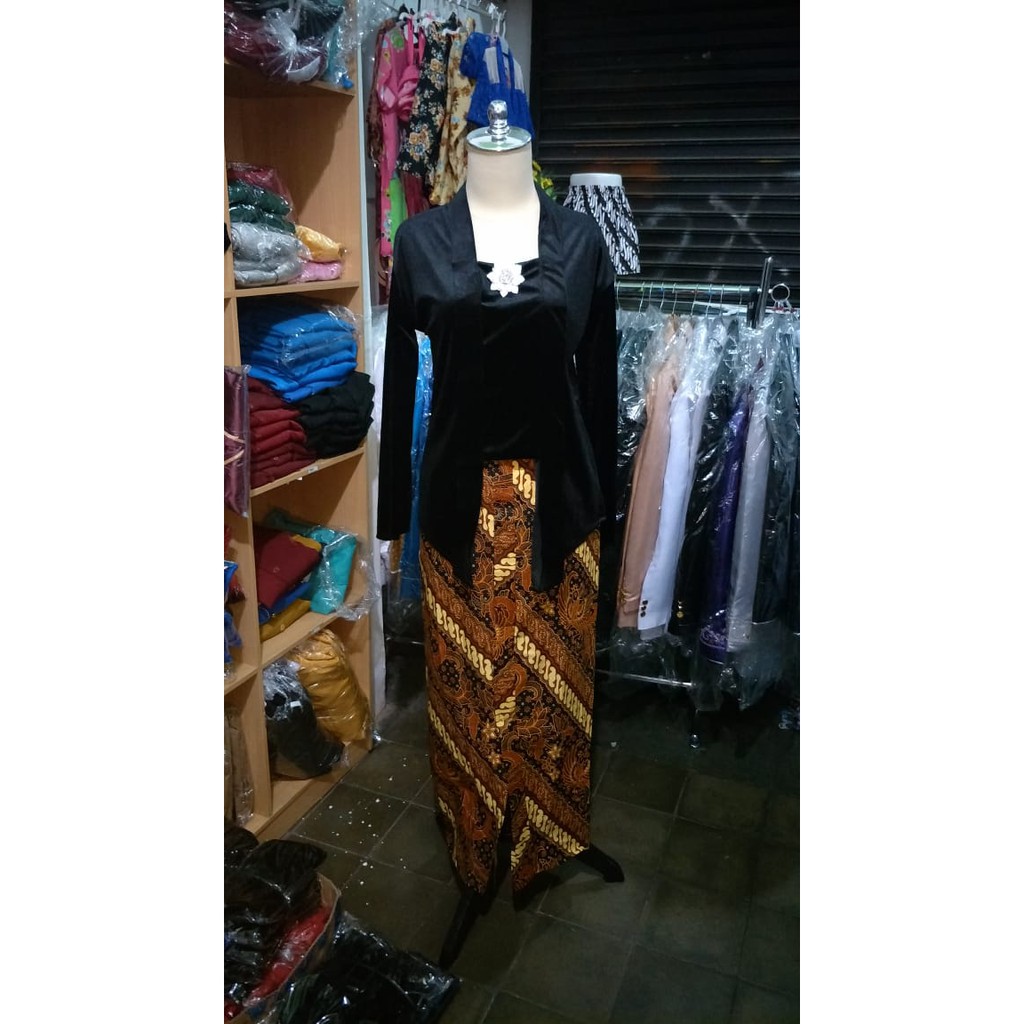 Kebaya kartini set rok wiru rok plisket