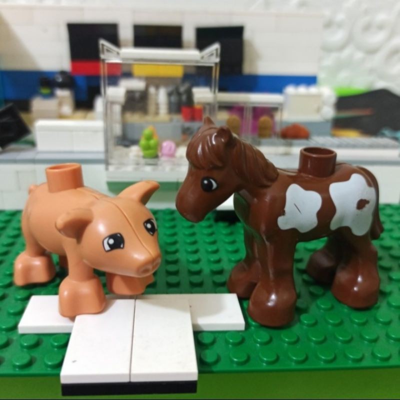 Lego duplo pig and little horse set 