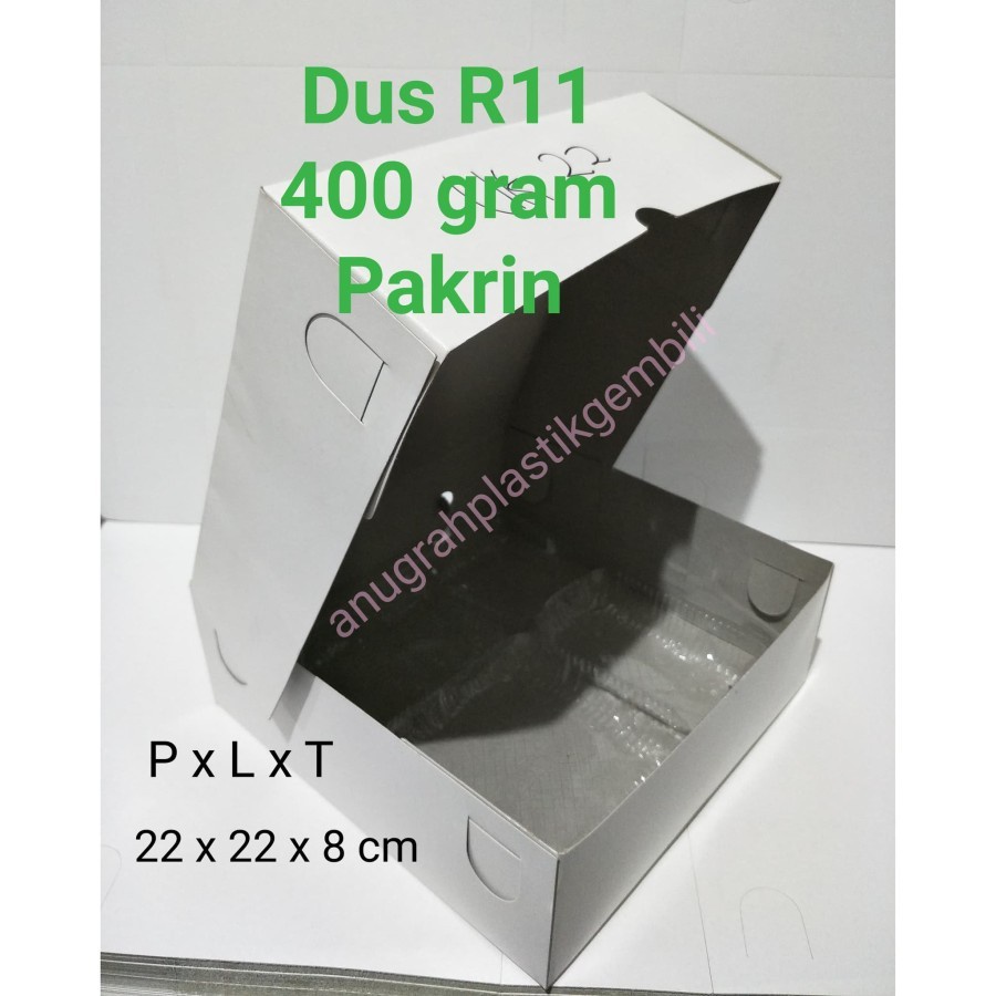 

Dus Nasi Putih R11 400 Pakrin / Dus Nasi uk 22 x 22 Pakrin PER 10 PCS