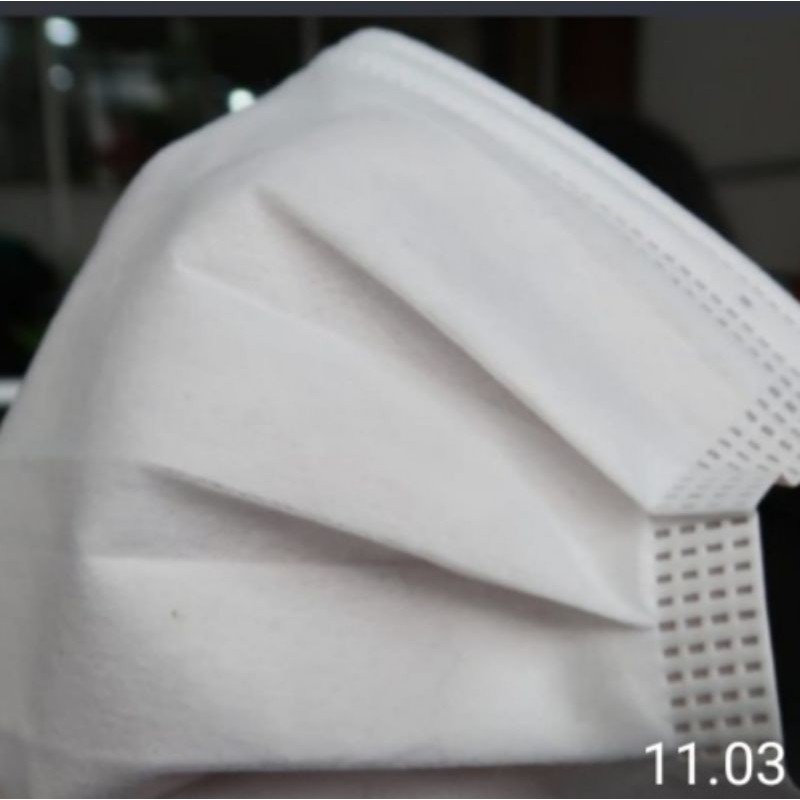 MASKER MERK BALMED NON MEDIS HIJAB (HEADLOOP) WARNA PUTIH 3 PLY 1BOX ISI 50 PCS