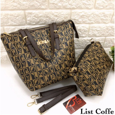 BIG SALE  TAS WANITA TOTE BAG BONIA 2in1 GOGO BONIA SUPER QUALITY SELEMPANG IMPORT BATAM