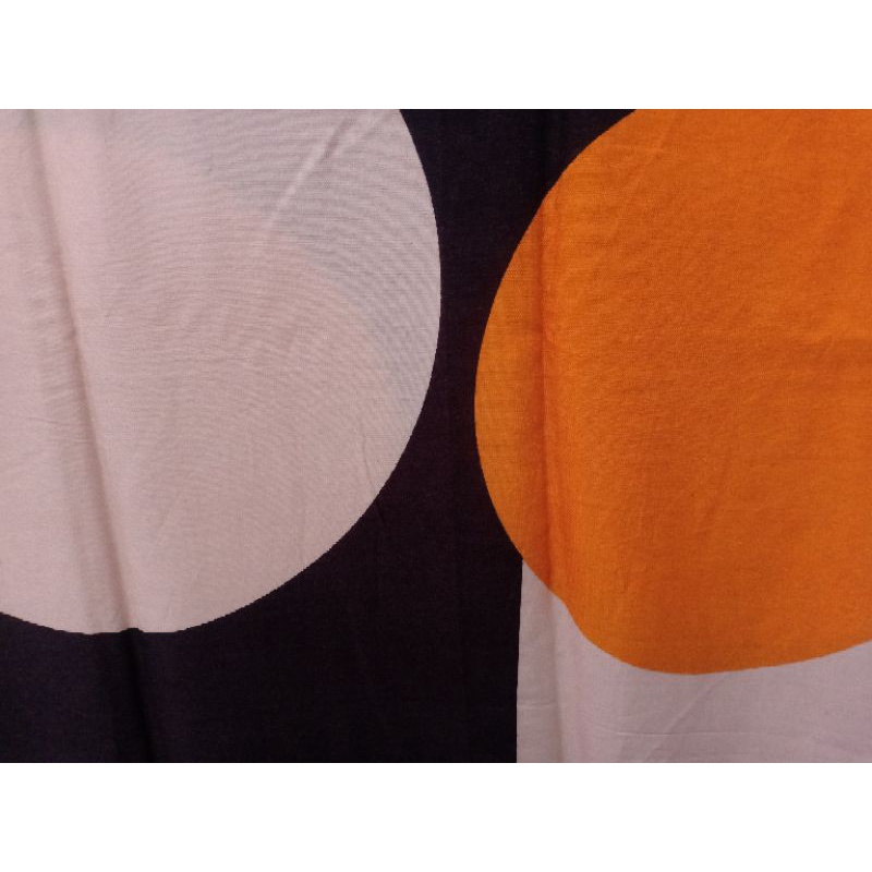 KAIN RAYON MOTIF BOLA KUNING (POTONGAN)