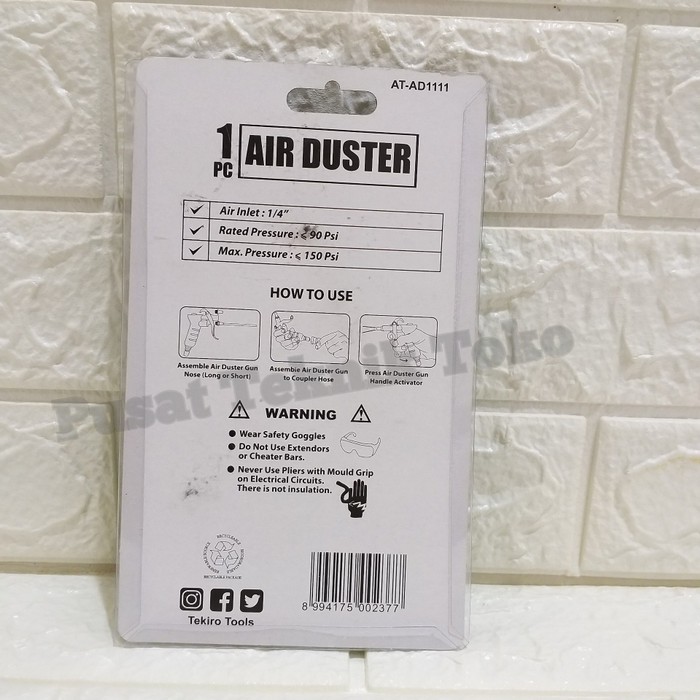 air duster tekiro / air duster gun / tembakan angin