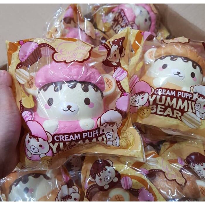 SQUISHY LICENSED CREAM PUFF BY YUMMY BEAR