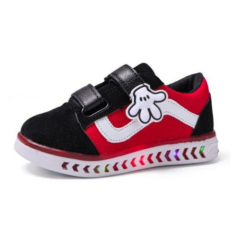 JSKSP 1 (SIZE 26-30) RISCE SEPATU LED SNEAKER ANAK MICKEY MOUSE ANAK IMPORT PRIA WANITA COWOK CEWEK