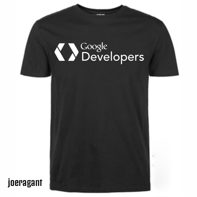 Kaos Tshirt Baju Combed 30S Distro GOOGLE DEVELOPER kaos custom pria wanita