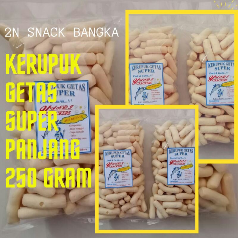 

Kerupuk Getas Super Panjang 250gram