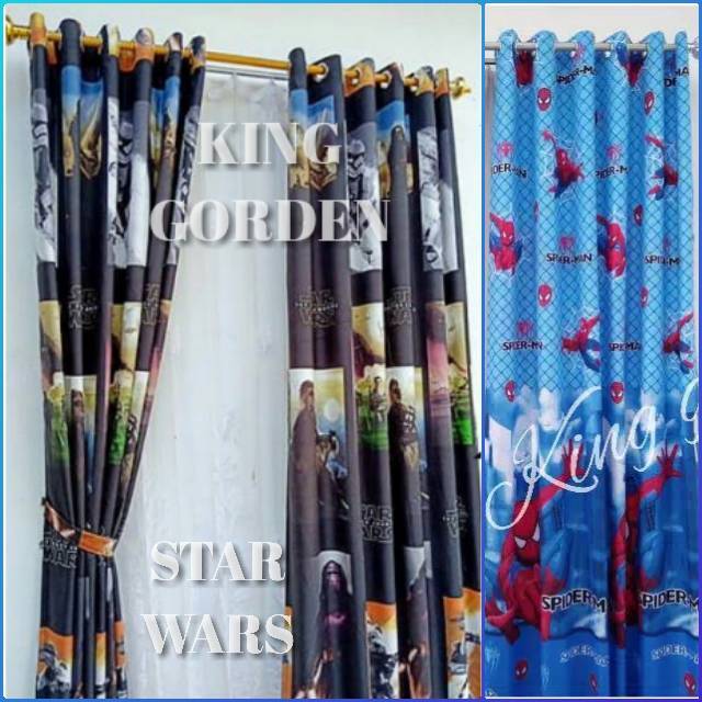  Gorden  Jendela  pintu Karakter  Super Hero Star Wars 