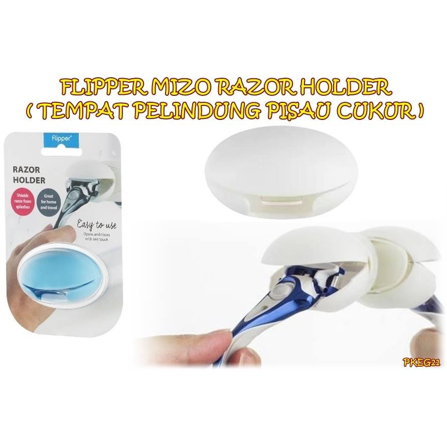 PKEG21 FLIPPER MIZO RAZOR HOLDER TEMPAT PELINDUNG PISAU CUKUR