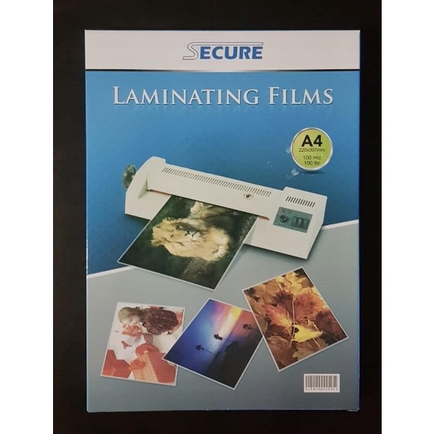 

Secure Laminating Films A4 isi 100 pcs / Plastik Laminating Secure A4