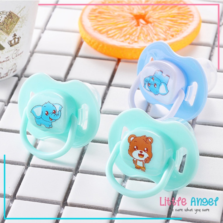 Empeng BAYI DOT ANAK Bulat Karakter Lucu New Born Teether Babby Pacifier Food Grade Import