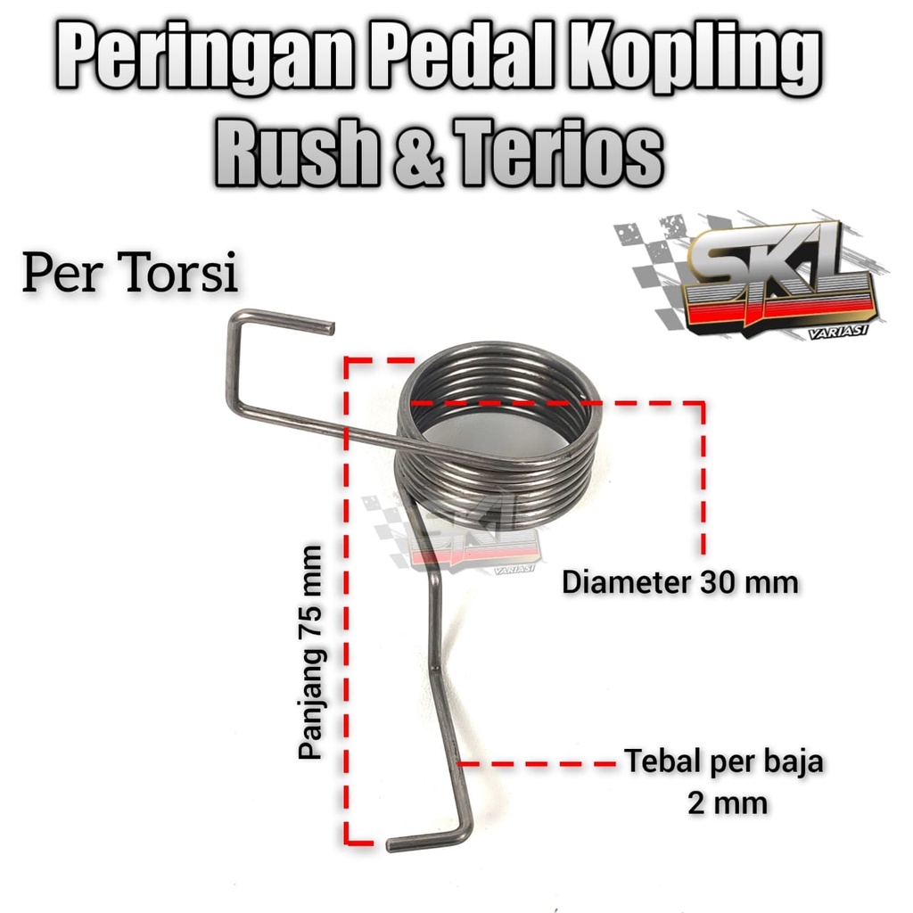 Peringan Kopling Toyota Rush Daihatsu Terios Pengenteng Pedal Kopling Terios Rush Per Torsi Rush Terios