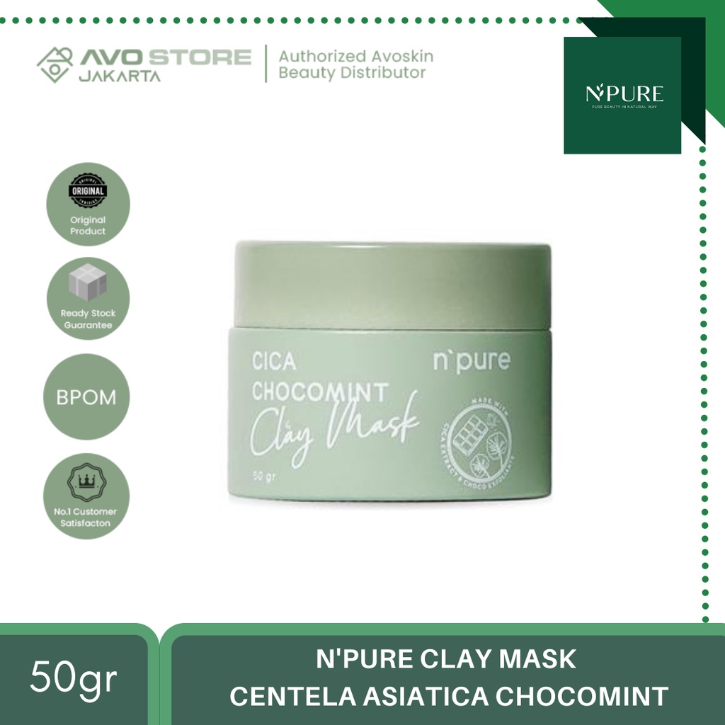 N'PURE Clay Mask Centella Asiatica Chocomint