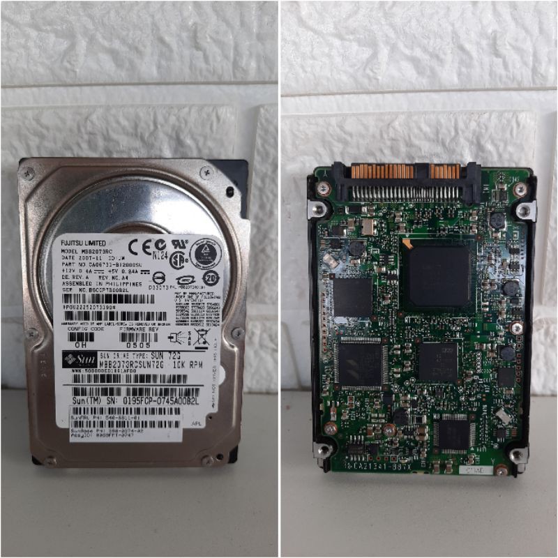 Ready Hardisk Server Fujitsu Limited 72GB Sas 2,5In