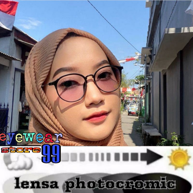 KACAMATA photocromic Antiradiasi 2125 | kacamata + lensa
