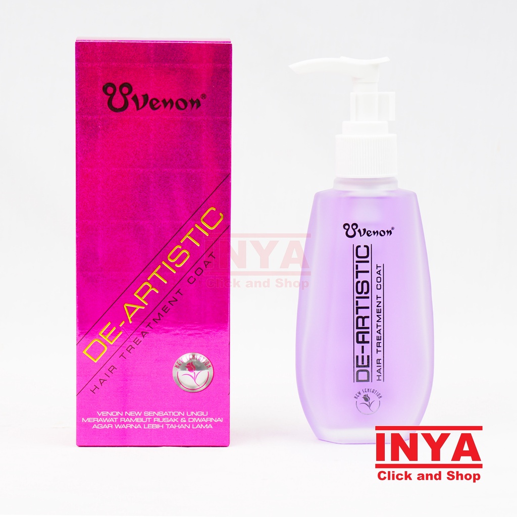 VENON DE-ARTISTIC NEW SENSATION UNGU Hair Treatment Coat 160ml - Krim Perawatan Rambut