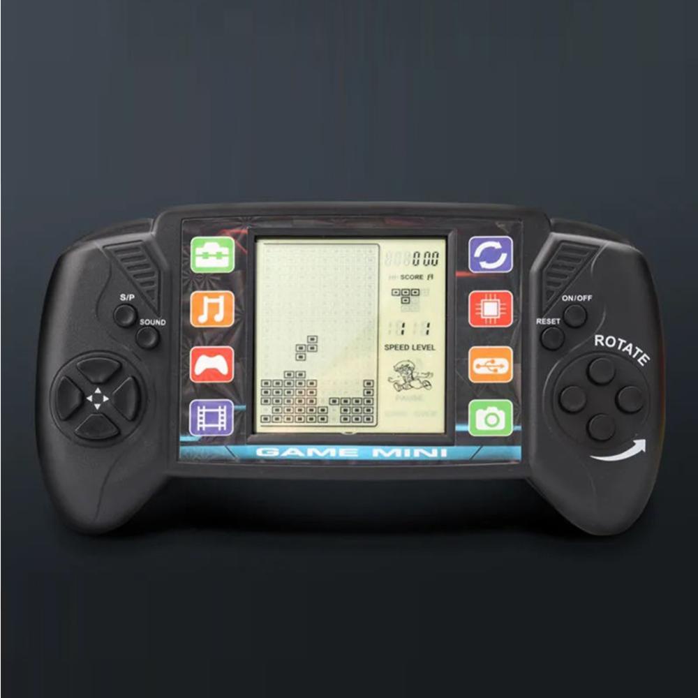 Timekey H3T7 Konsol Game Tetris Retro Layar 3.5 &quot;Dengan 26 Games Built-in