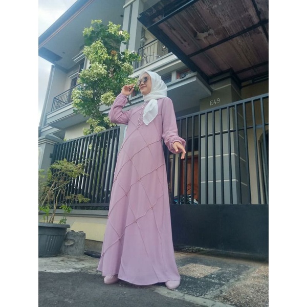 Arsyila Dress/Gamis Ceruty Payet