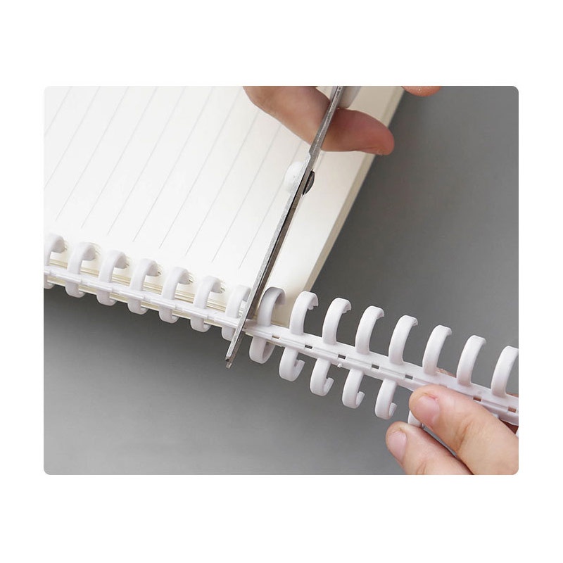 DIY Plastic Binder Binding Strip Macaron - Plastik Ring Binder Loose Leaf Warna Pastel