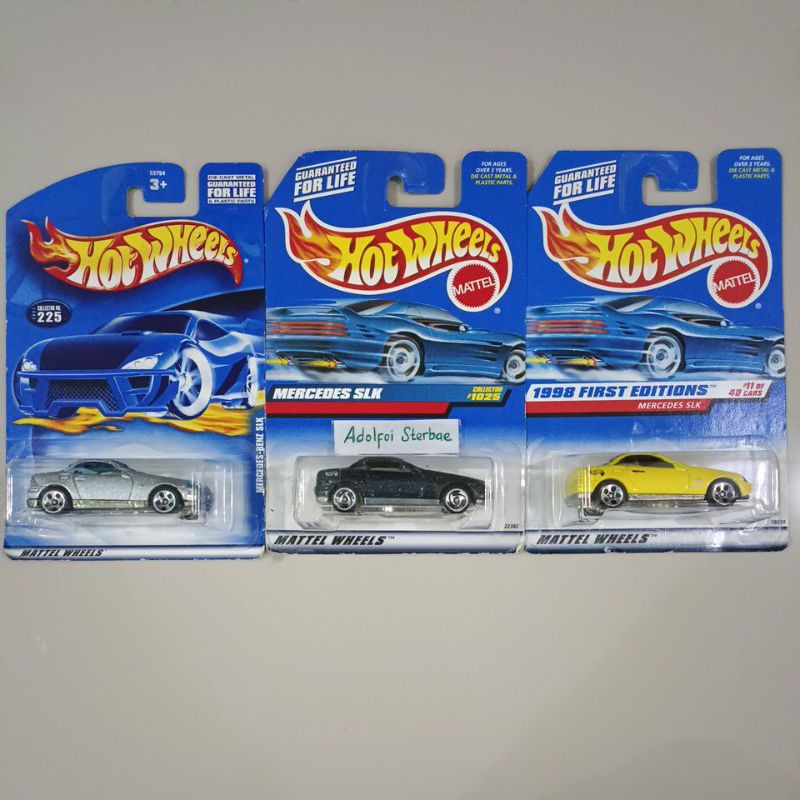 hotwheels hot wheels mercedes-benz SLK mercedes SLK 1998 first editions