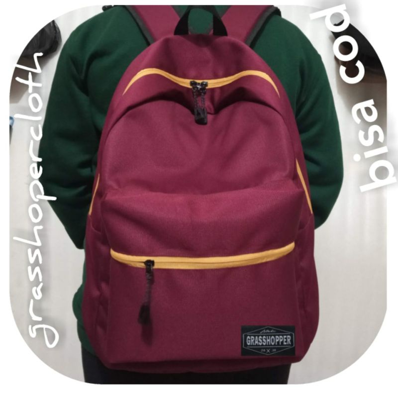COD.TAS RANSEL/TAS PUNGGUNG/TAS GENDONG/TASSEKOLAH-maron