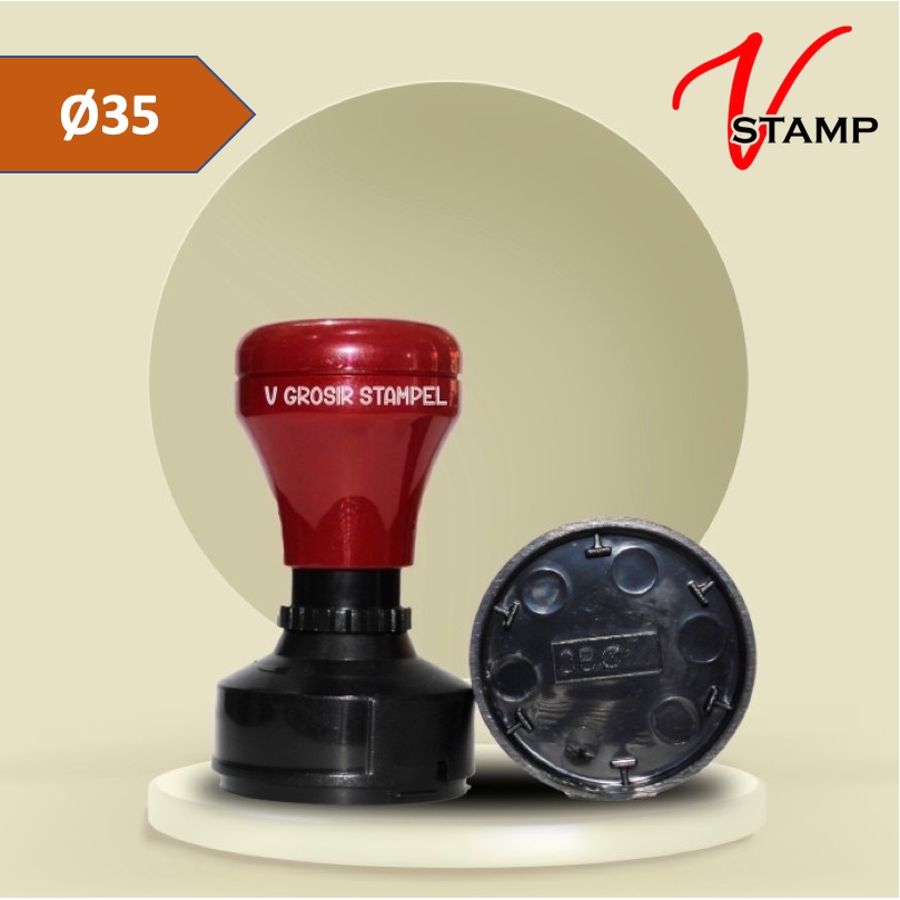

Gagang Stempel Warna Bulat Ukuran Diameter 35 mm / GROSIR BAHAN STEMPEL FLASH CB D 3,5 CM / GAGANG STEMPEL WARNA