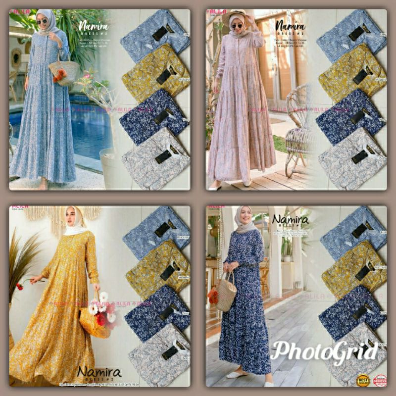 namira dress #2 gamis rayon home dress/gamis maxy