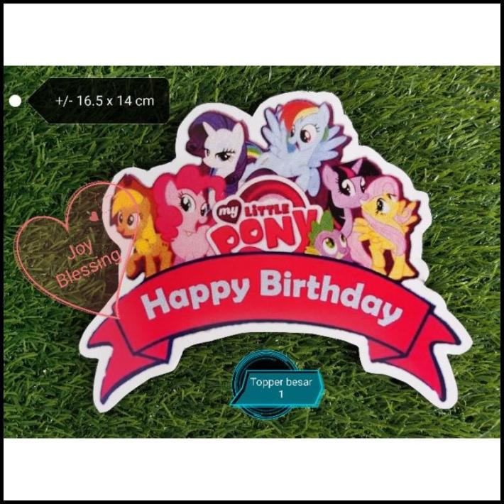 Topper Birthday Little Pony